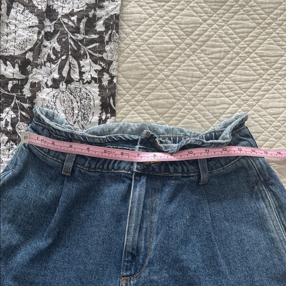 Zara Denim Paperbag Style Shorts - Picture 7 of 8